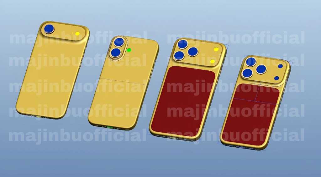 Image: iPhone 17: Drei Kamera-Designs in CAD-Renderings geleakt