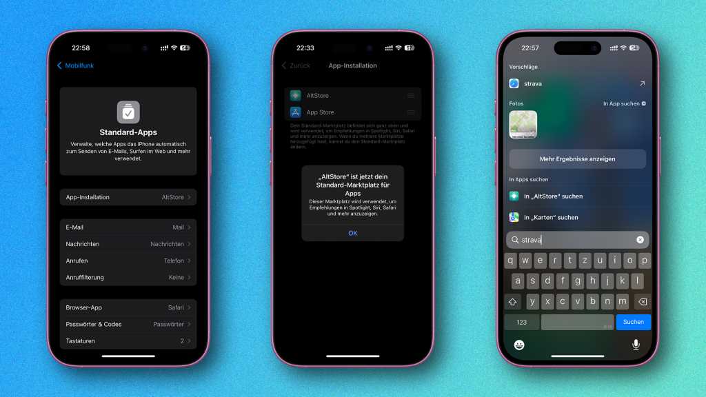 Image: Welche Standard-Apps Sie auf dem iPhone auswÃ¤hlen kÃ¶nnen âÂ statt Safari, Mail und Telefon