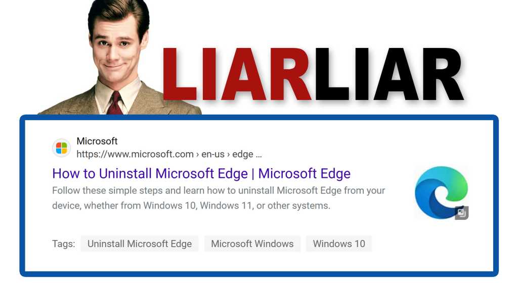 Image: Microsoft lÃ¶scht Support-Seite, die Ã¼ber Deinstallation von Edge gelogen hat