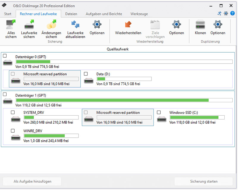 O&O Disk Image 20 Professional im Test