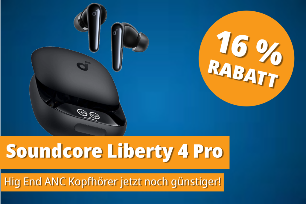 Image: Soundcore Liberty 4 Pro: Hi-Fi-Klang mit adaptivem Noise Cancelling â jetzt reduziert!