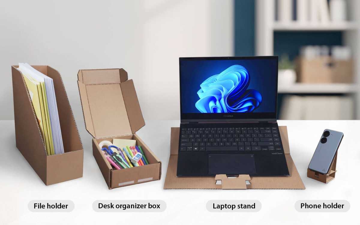 Asus cardboard box folded