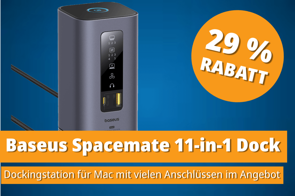 Image: Baseus Spacemate Displaylink Docking Station: Vielseitige 11-in-1-LÃ¶sung â jetzt im Angebot!