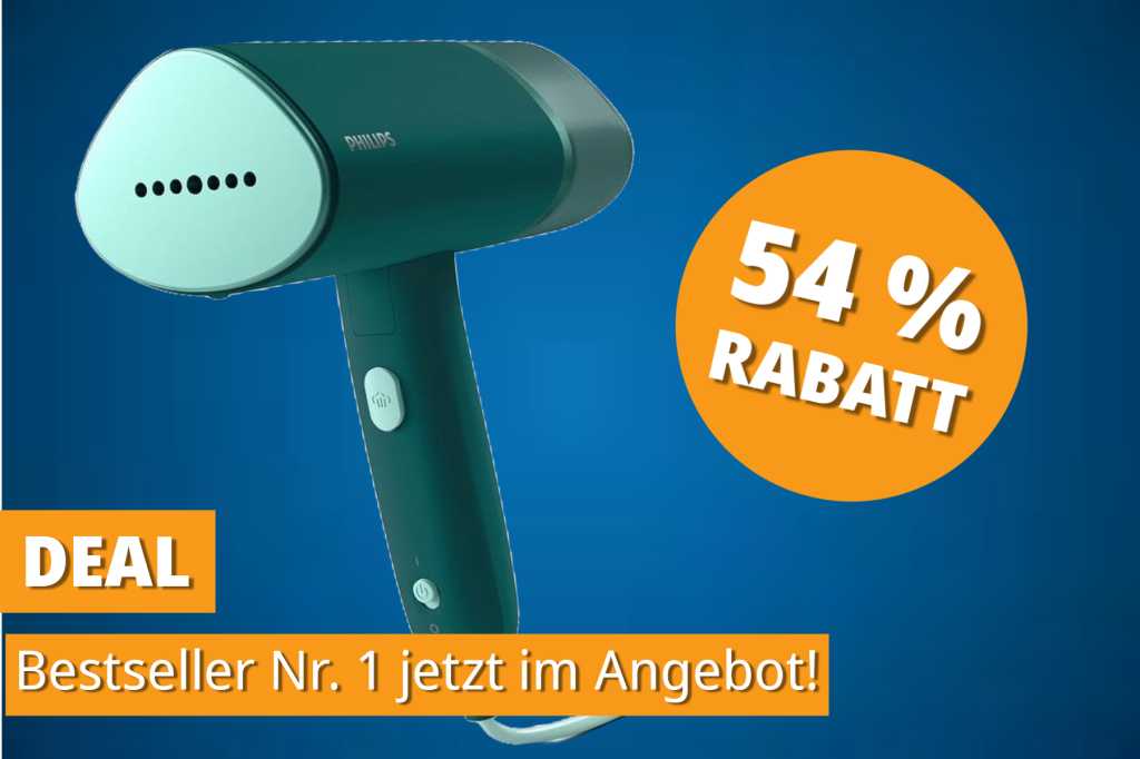 Image: Faltenfrei zum SchnÃ¤ppchenpreis â Bestseller-DampfglÃ¤tter von Philips unter 30 â¬!