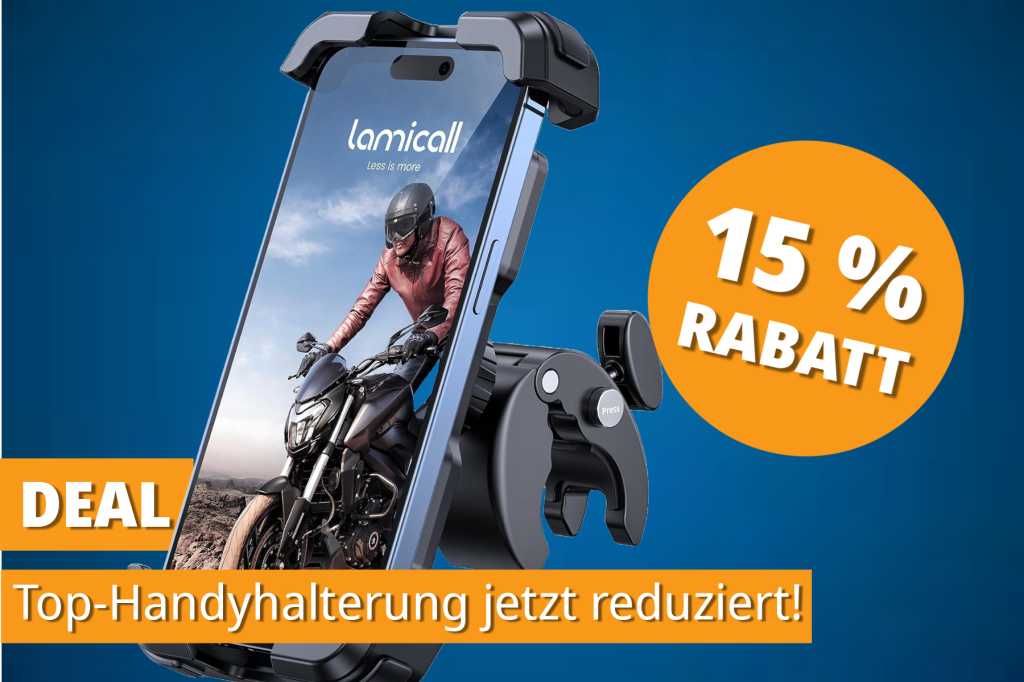 Image: Sicher unterwegs: Bestseller-Handyhalterung fÃ¼r Motorrad- und Fahrradfahrer im Angebot!