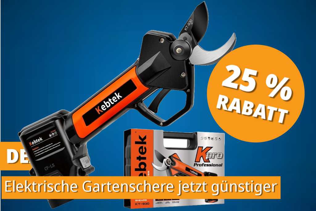Image: Perfekter Start in die Gartensaison: Diese Akku-Gartenschere begeistert mit 4,8 Sternen!