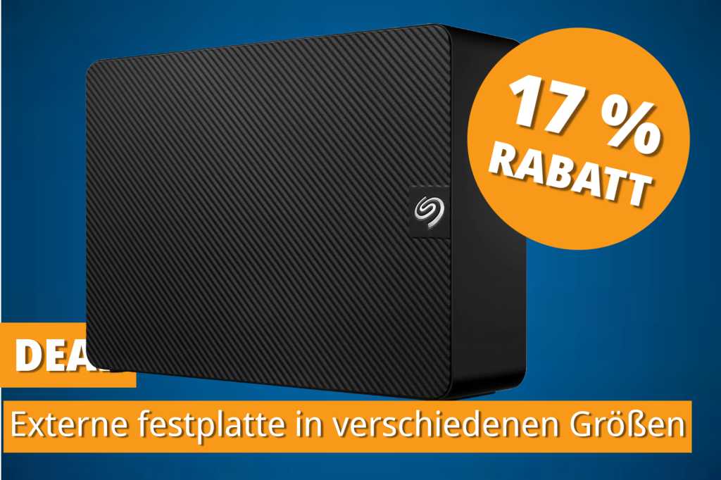 Image: Seagate senkt die Preise: Desktop-Festplatten von 4 TB bis 24 TB im Deal