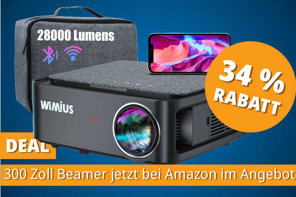 Image: FÃ¼r groÃartiges Kino zuhause: Beamer mit Full HD und 4K zu neuem Bestpreis (mit Coupon)