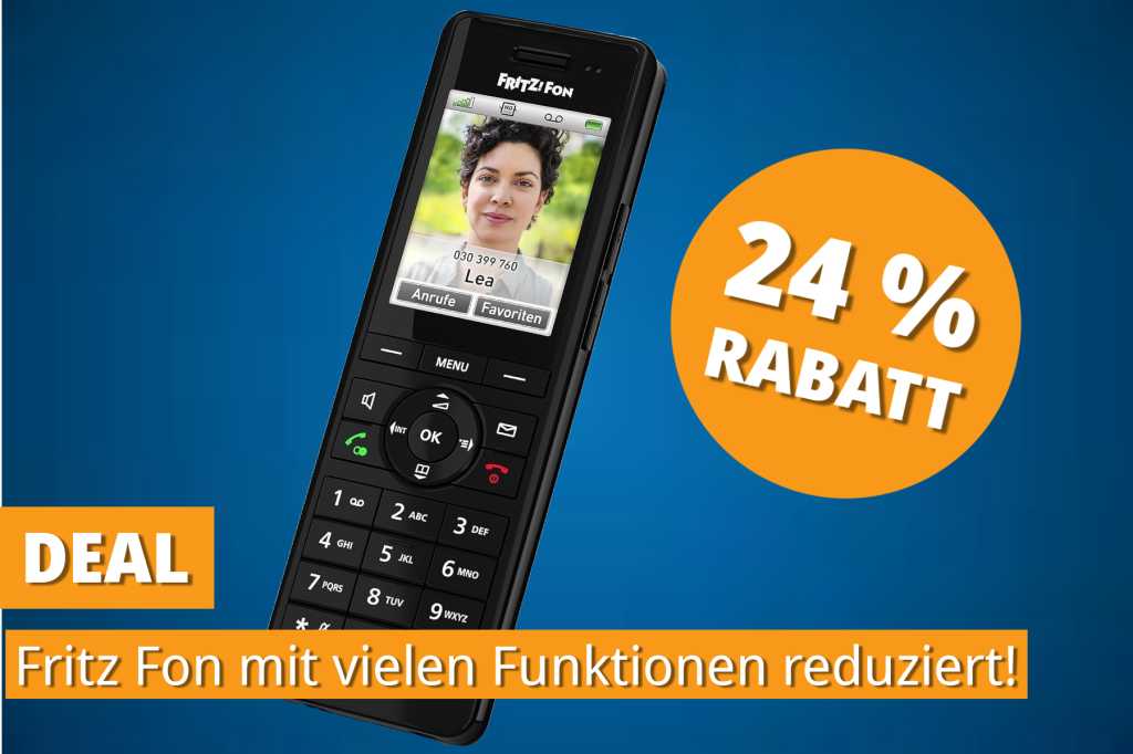 Image: Top-Bewertet und reduziert: Das Fritz Fon X6 Black jetzt fÃ¼r nur 74â¯â¬