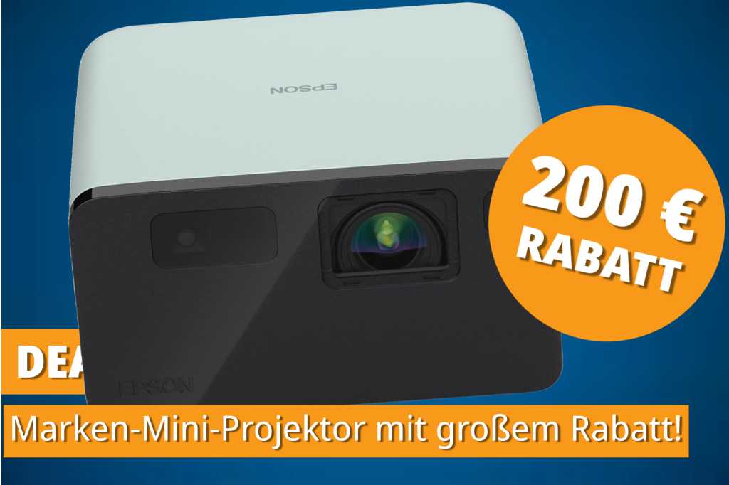Image: Epson Ã¼berrascht mit Mega-Deal: Mini-Projektor jetzt 200 â¬ gÃ¼nstiger!