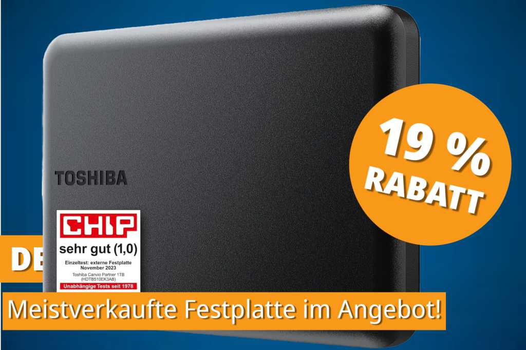 Image: Nr. 1 Bestseller: Diese externe Festplatte hat Ã¼ber 170.000 Top-Bewertungen â jetzt im Angebot!