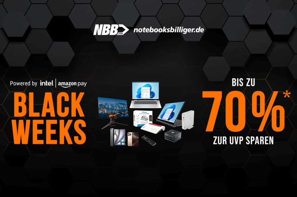 Image: Bis zu 70 Prozent sparen: Die Black Weeks sind zurÃ¼ck bei Notebooksbilliger.de