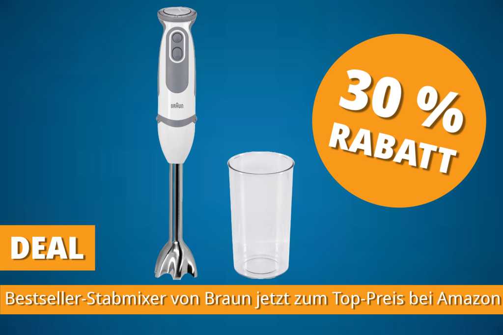 Image: Meistverkaufter Braun Stabmixer so gÃ¼nstig wie nie â unter 35 Euro bei Amazon