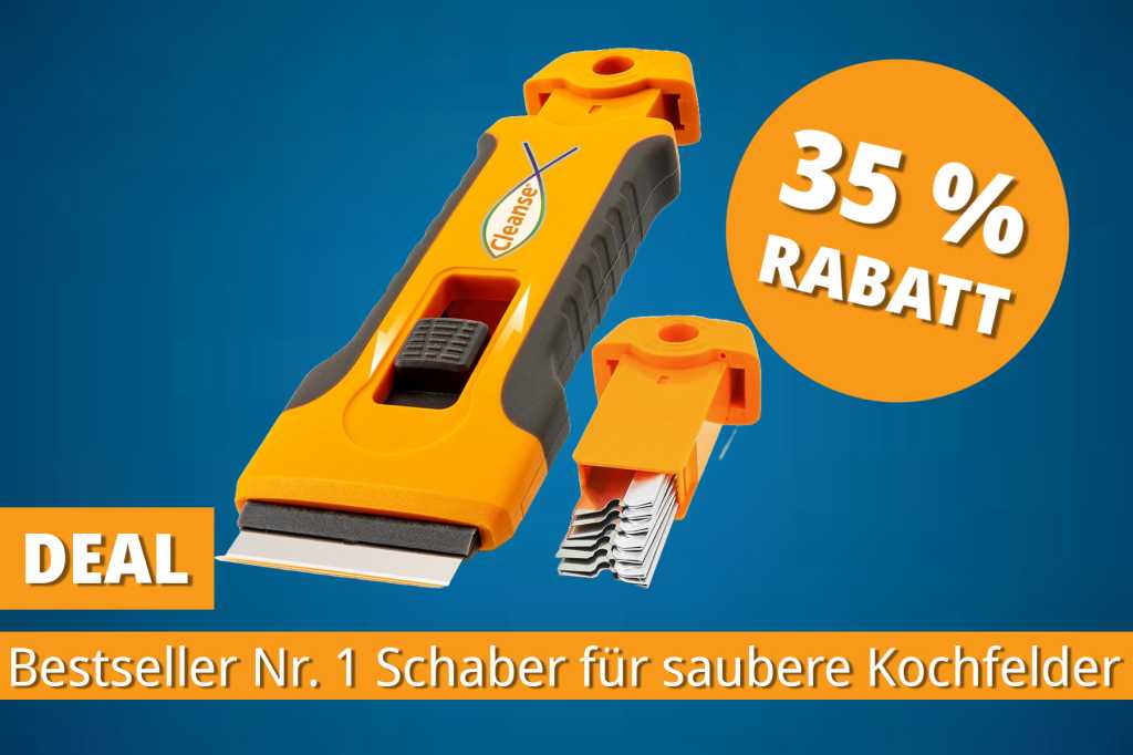 Image: Endlich sauberer Herd: Bestseller-Glasschaber jetzt fÃ¼r nur 8,45 Euro bei Amazon