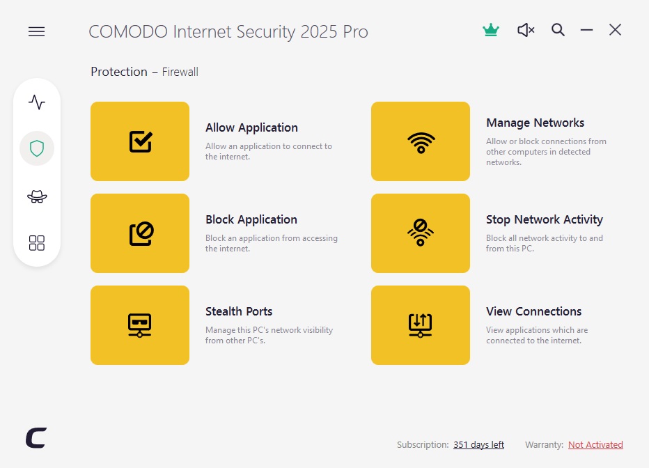 Comodo Internet Security firewall