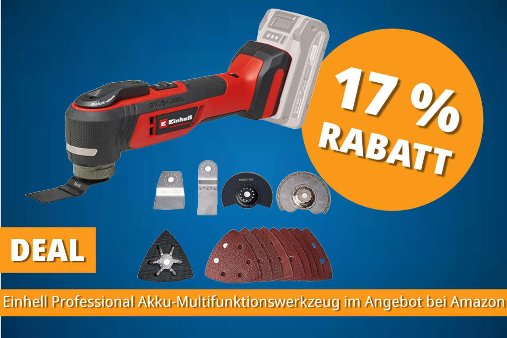Image: FÃ¼r Heimwerker ein Muss: Einhell Multifunktionswerkzeug mit 10 Jahren Garantie zum Sonderpreis bei Amazon