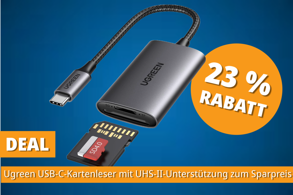 Image: Superschnelle DatenÃ¼bertragung: Ugreen USB-C-Kartenleser jetzt fÃ¼r unter 20 Euro bei Amazon