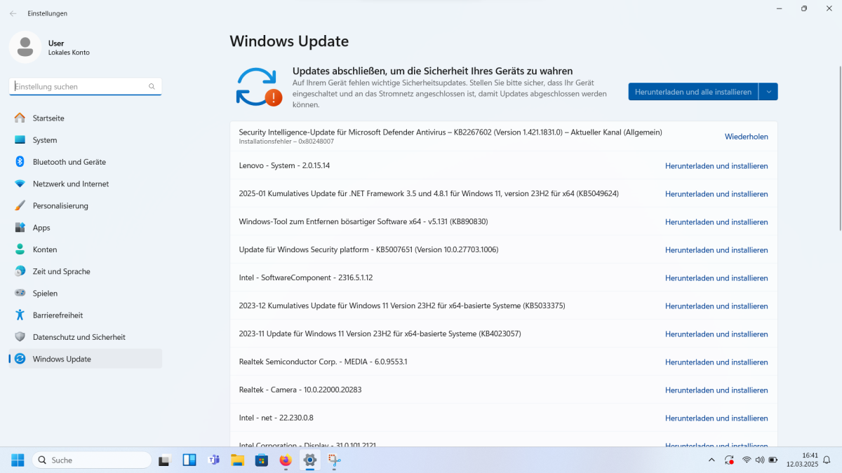 Lenovo 7606 - Updates