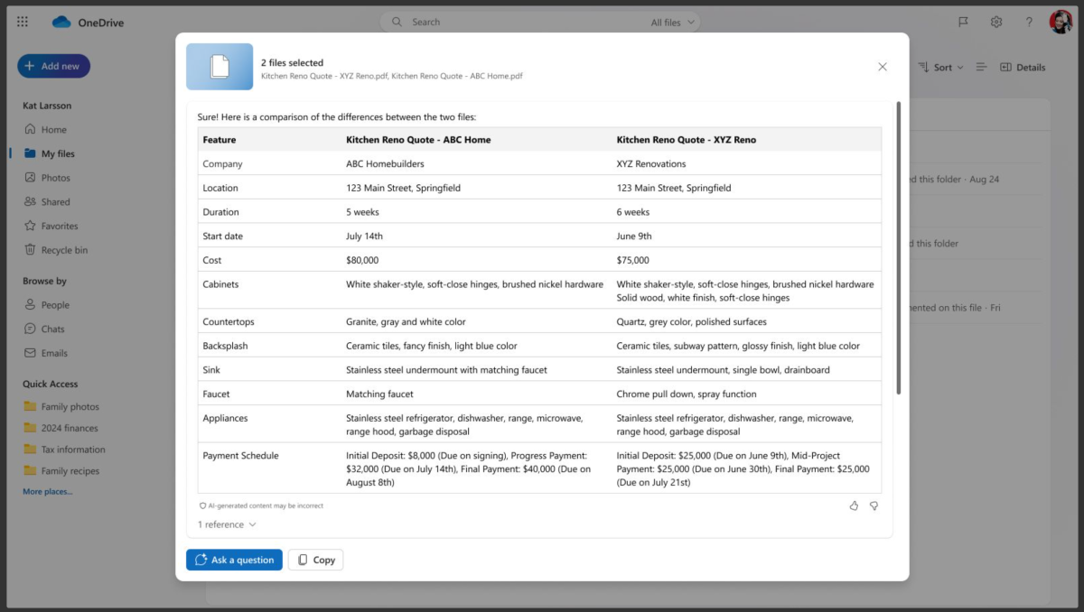 Microfres OneDrive Copilot Web 3