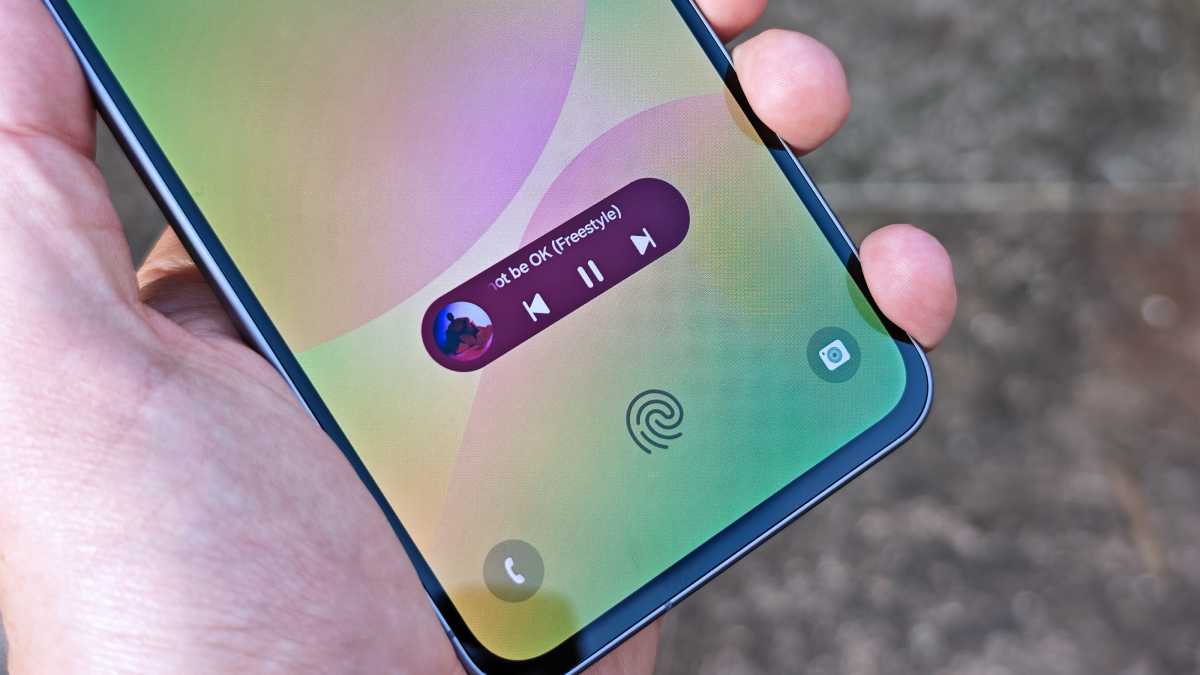 Samsung Galaxy A56 REVIEW Now Bar media controls