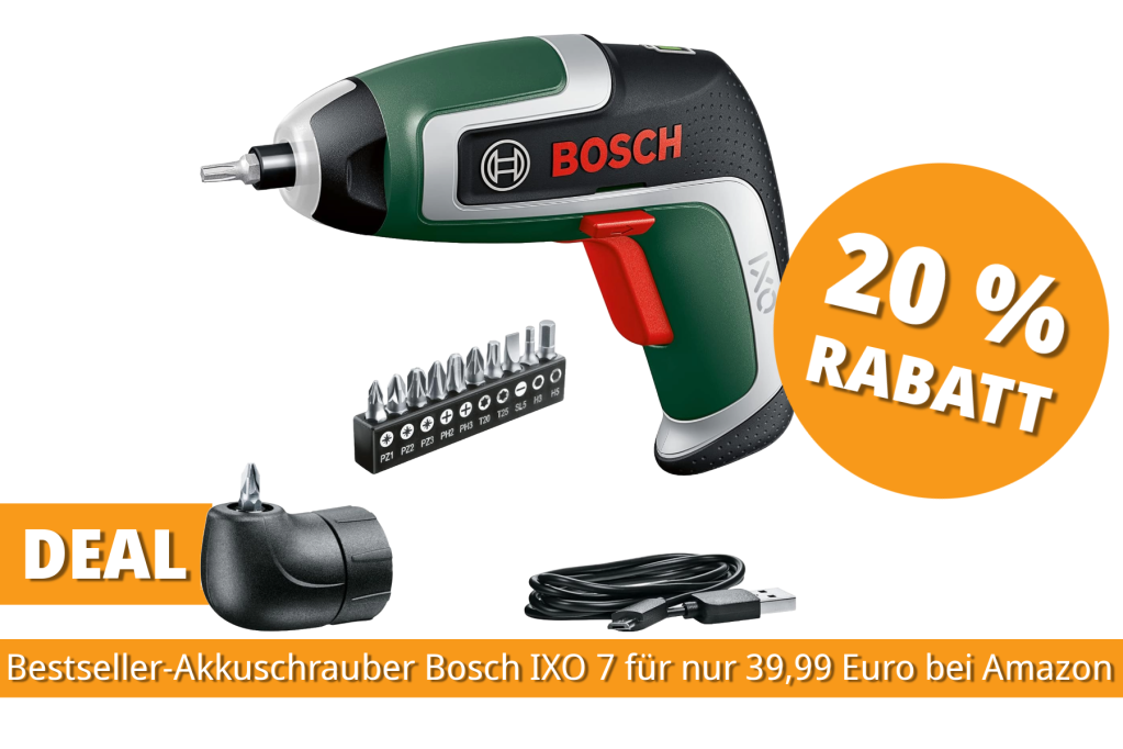 Image: Jetzt zum Bestpreis sichern: Meistverkaufter Bosch-Akkuschrauber fÃ¼r unter 40 Euro bei Amazon