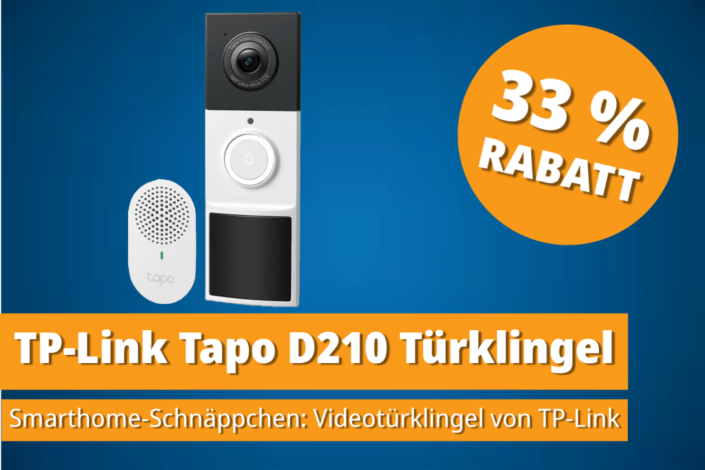 Image: Tapo D210 Video-TÃ¼rklingel: Smarthome-SchnÃ¤ppchen bei Amazon