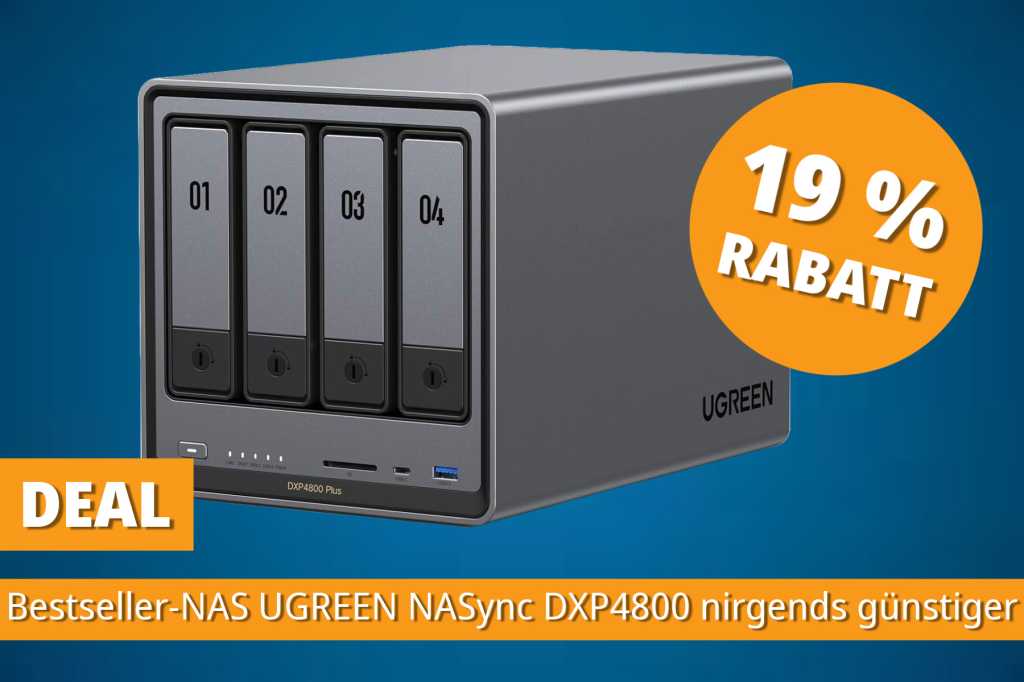 Image: Amazon haut das beliebteste NAS zum absoluten Bestpreis raus: Ugreen NASync DXP4800 Plus nirgends gÃ¼nstiger!