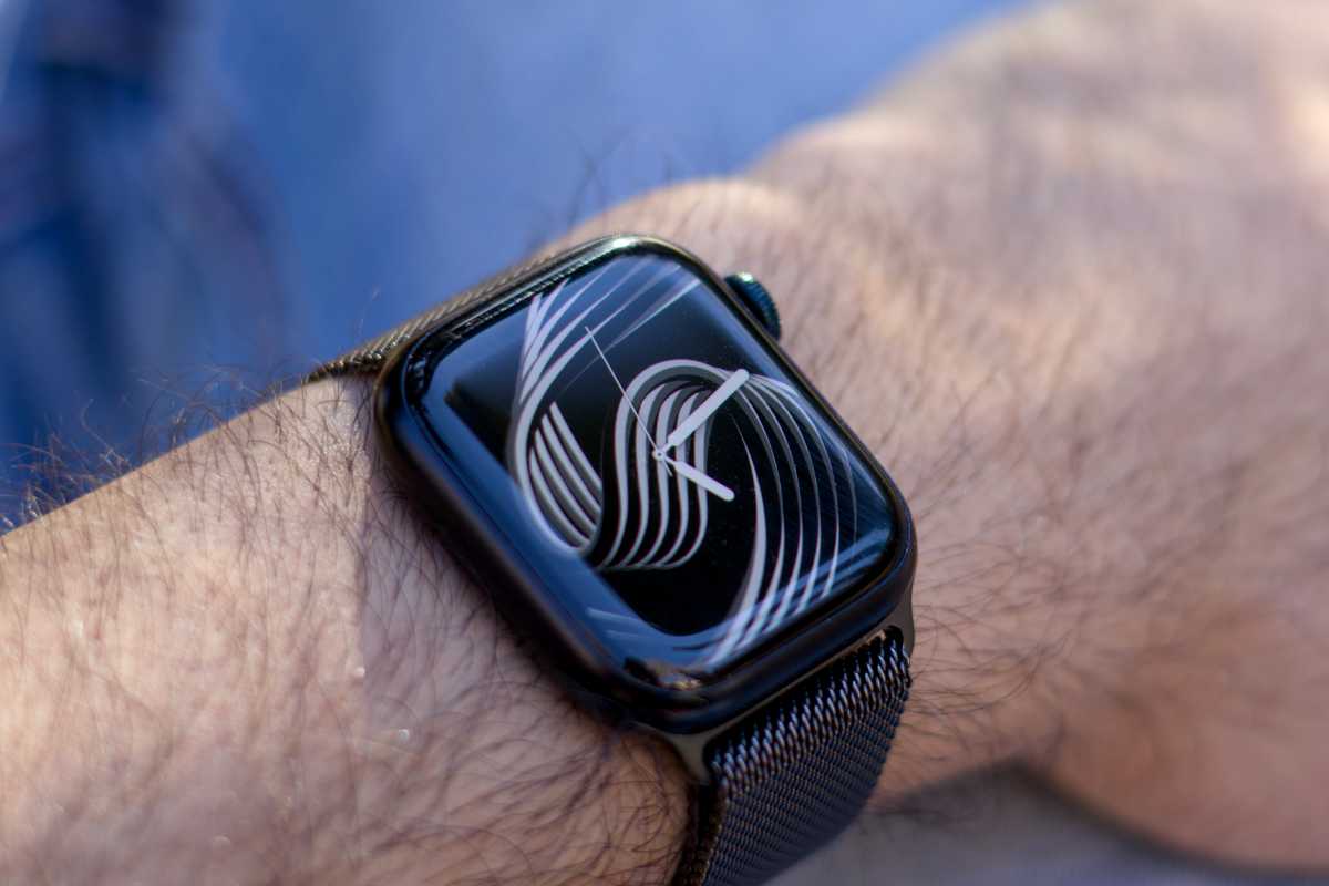 Worn Apple Watch