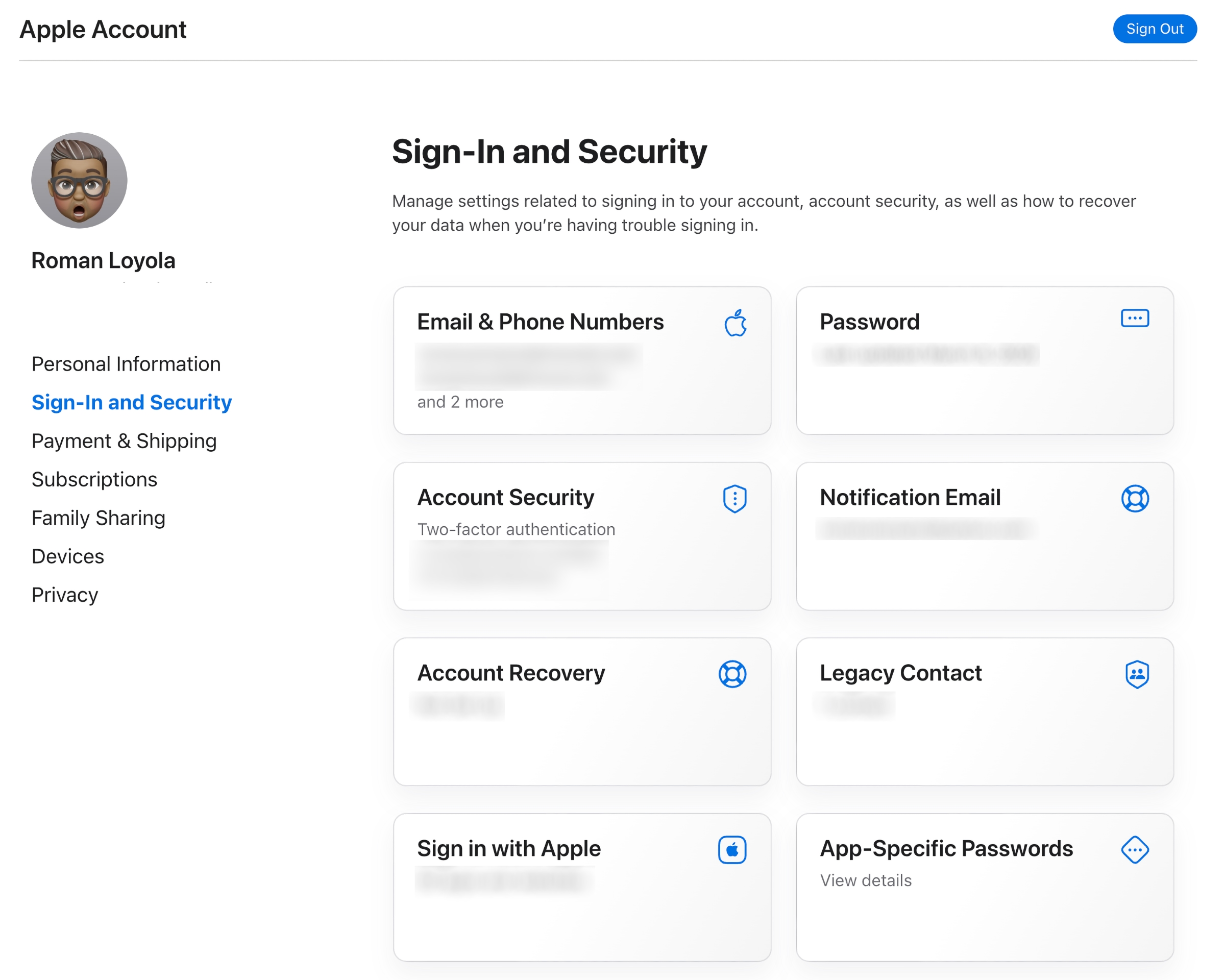 apple account sign in security