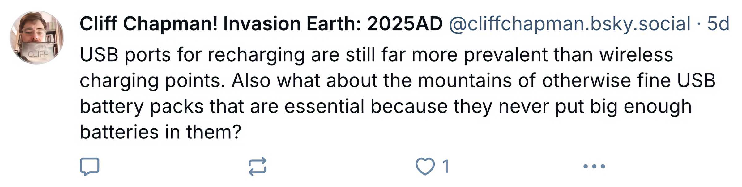 cliff chapman portless iphone bluesky