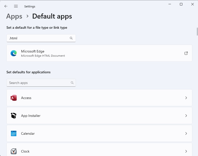 Windows 11 default apps