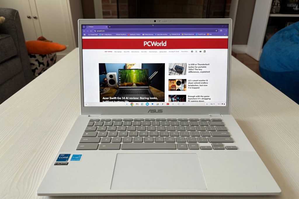 Image: Asus Chromebook Plus CX34 im Test: Besserer Laptop dank CPU-Upgrade und Touchscreen