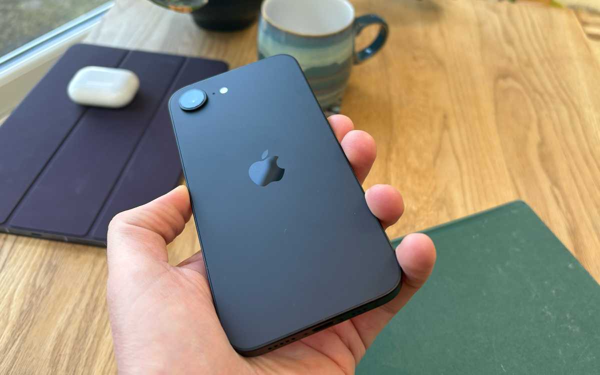 iPhone 16e review: Rear view