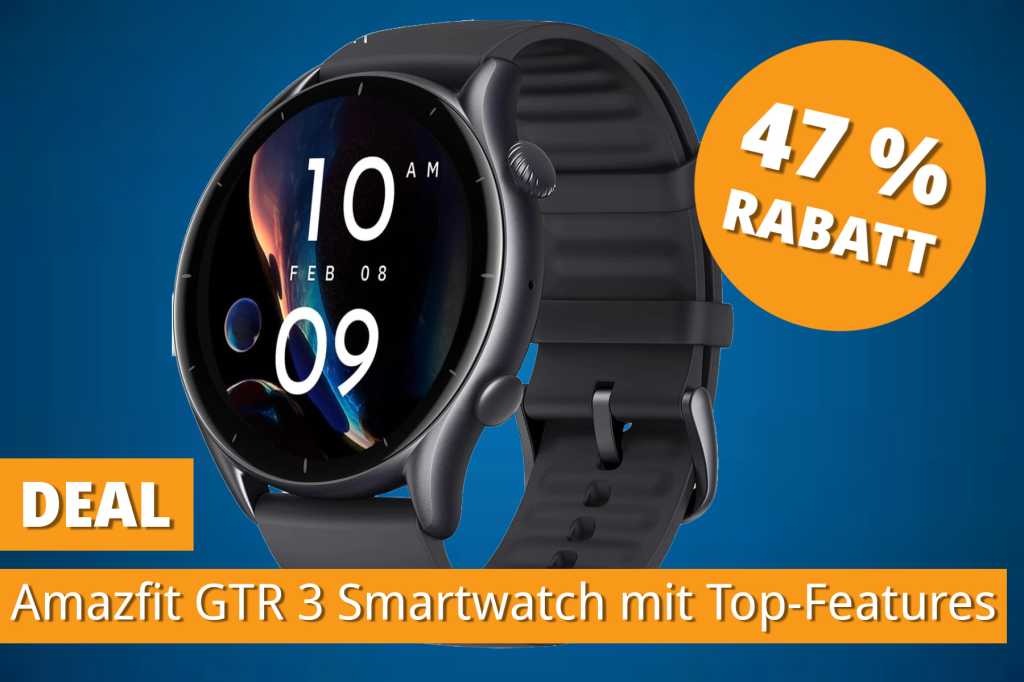 Image: Diese Smartwatch ist ideal fÃ¼r Sport, Gesundheit & Alltag: Amazfit GTR 3 jetzt nur 79,90 Euro bei Amazon