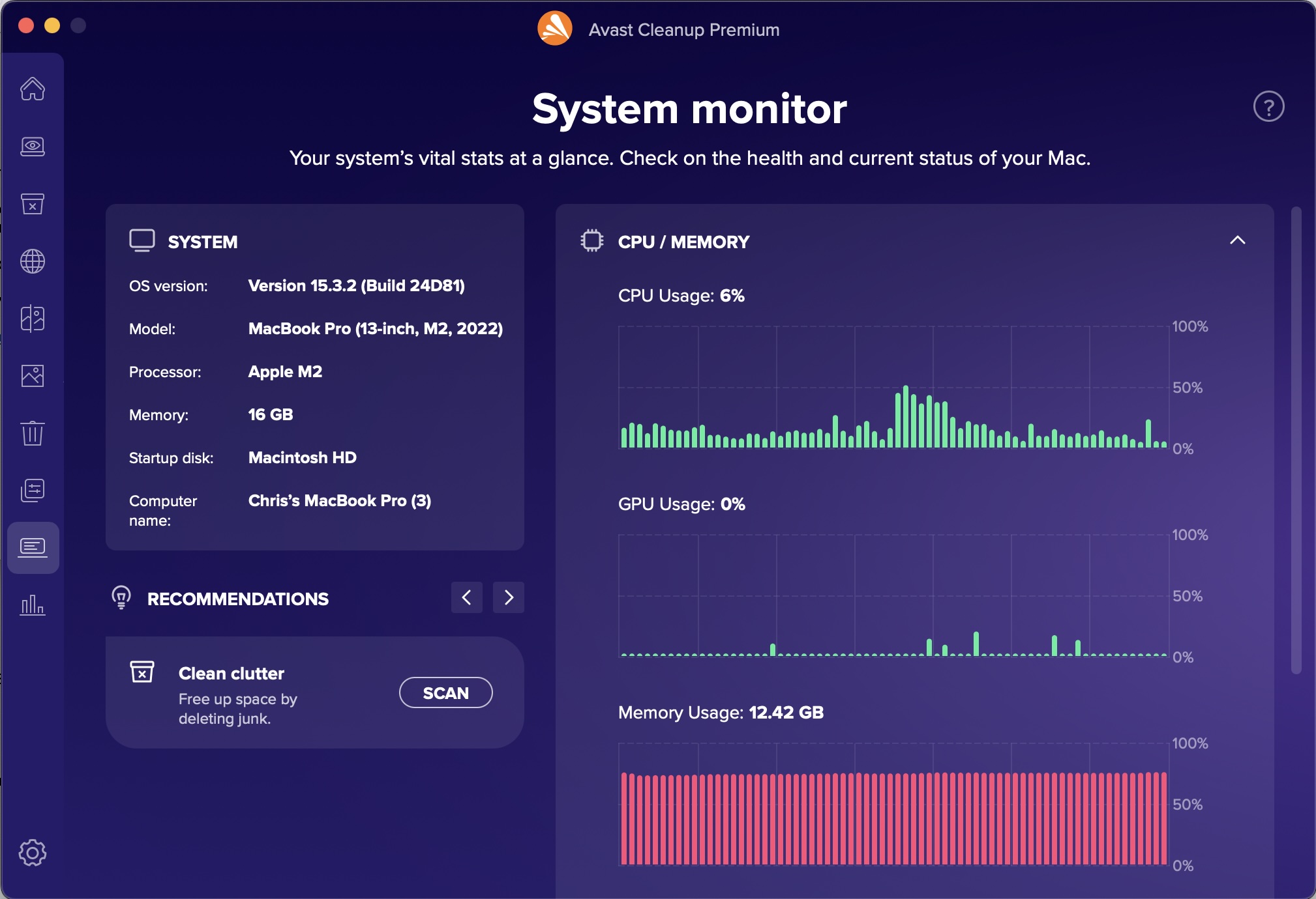 Avast3 System Monitor