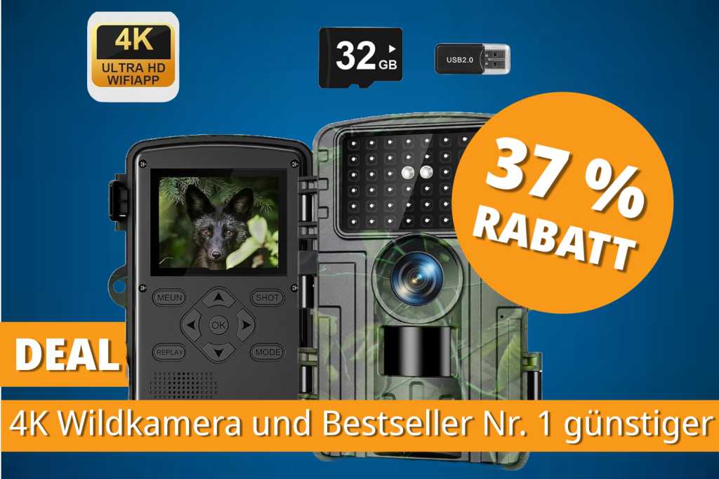 Image: Wlan, 4K, Nachtsicht â und gerade gÃ¼nstiger: Das ist die meistverkaufte Wildkamera auf Amazon
