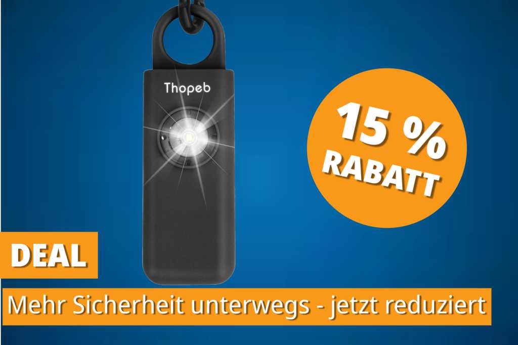 Image: Sicher unterwegs: Dieser SchlÃ¼sselanhÃ¤nger schreckt Angreifer ab â jetzt reduziert bei Amazon