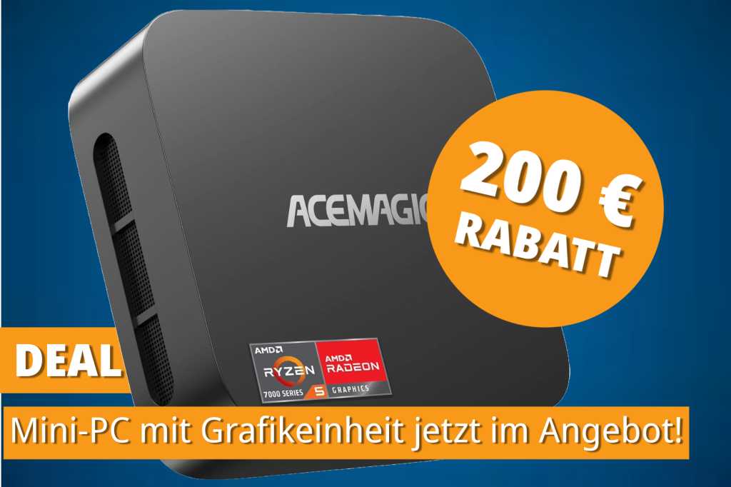 Image: Kleiner PC, groÃe Power: Mini-PC mit Ryzen 5 & Vega-Grafik jetzt 200 â¬ gÃ¼nstiger