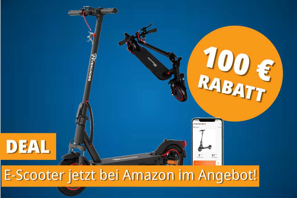 Image: 100â¯â¬ gÃ¼nstiger: Dieser E-Scooter bringt dich legal & bequem durch die Stadt