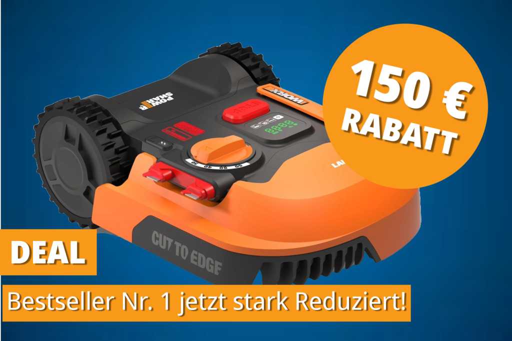 Image: Gartenhilfe zum kleinen Preis: Bestseller Nr.â¯1 unter den MÃ¤hrobotern jetzt 150â¯â¬ gÃ¼nstiger
