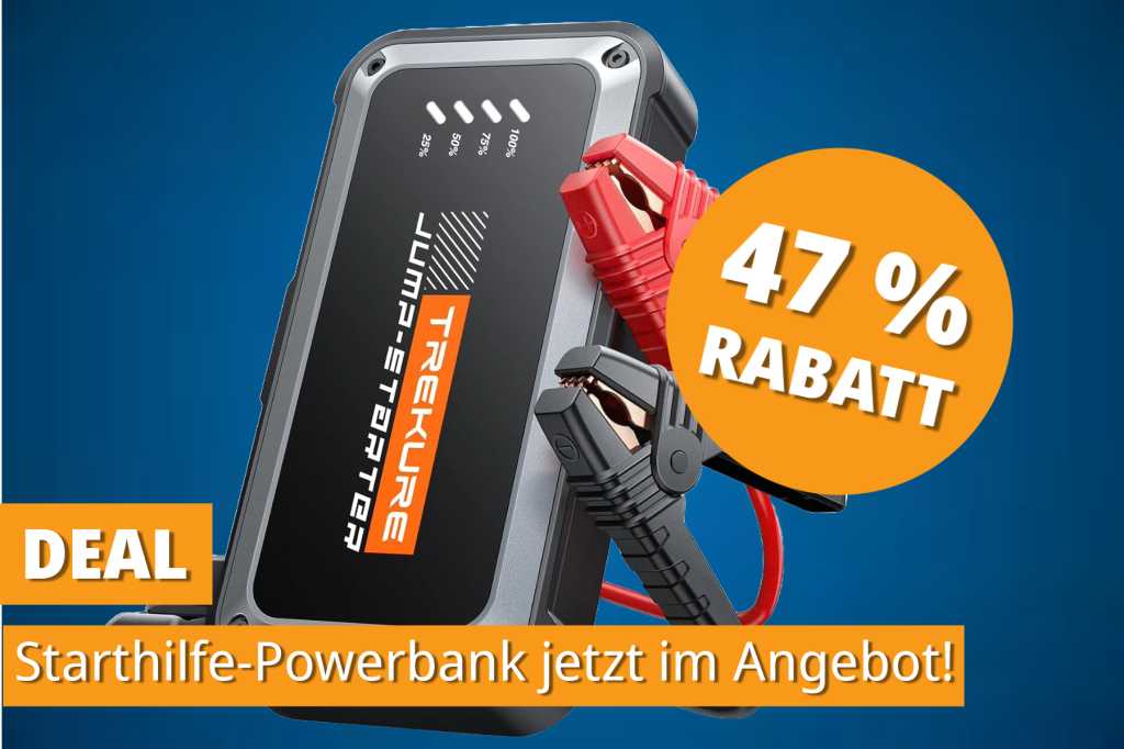 Image: 3000A Powerbank: Bestseller-Starthilfe fÃ¼r Benziner & Diesel jetzt unter 42 â¬