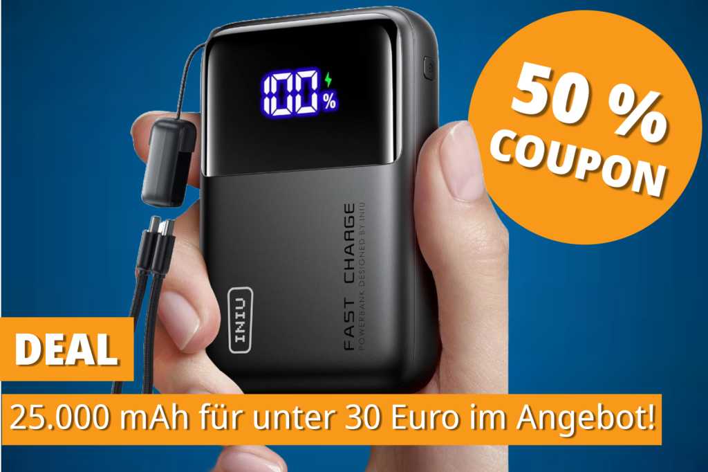 Image: Laptop laden unterwegs? Diese 100W-Powerbank gibt es aktuell fÃ¼r nur rund 28â¯â¬