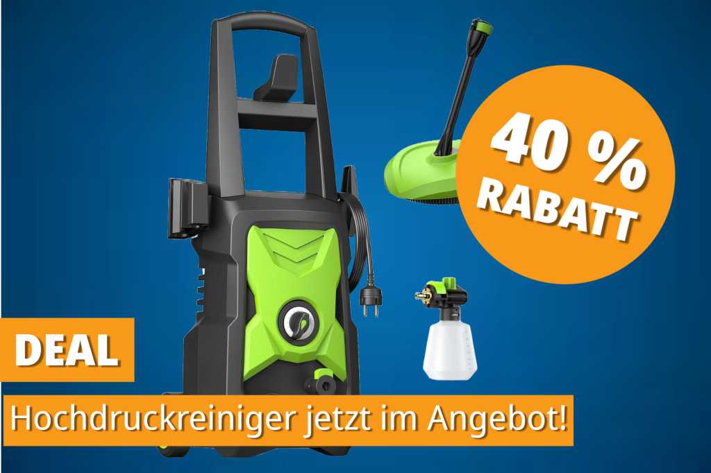 Image: FrÃ¼hjahrsputz leicht gemacht: Bestseller-Hochdruckreiniger fÃ¼r unter 120â¯â¬