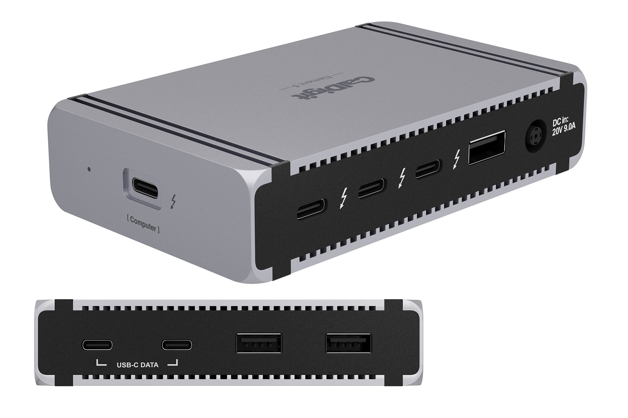 CalDigit Element 5 Hub ports view