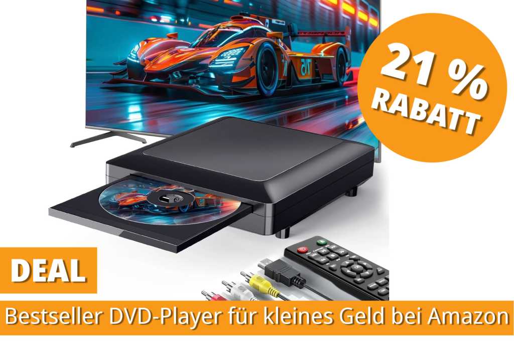 Image: Heimkino fÃ¼r kleines Geld: Meistverkaufter DVD-Player mit HDMI und Full-HD-Upscaling fÃ¼r nur 32,99â¯Euro bei Amazon