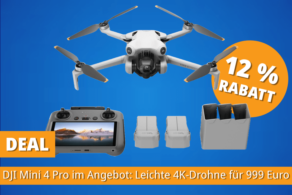 Image: DJI Mini 4 Pro zum Tiefpreis: 4K-Drohne mit Top-Features jetzt 130 Euro gÃ¼nstiger