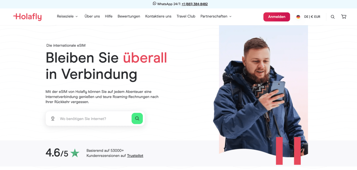 Holafly Webseite