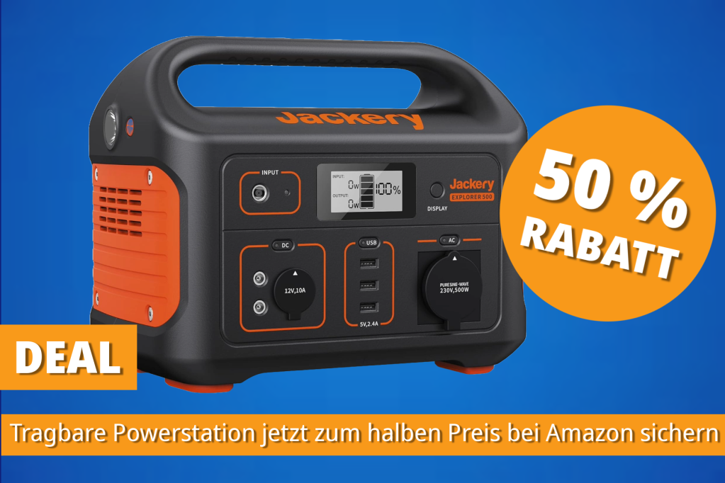 Image: Mobile Stromversorgung fÃ¼r Camping und KrisenfÃ¤lle â tragbare Powerstation jetzt zum halben Preis