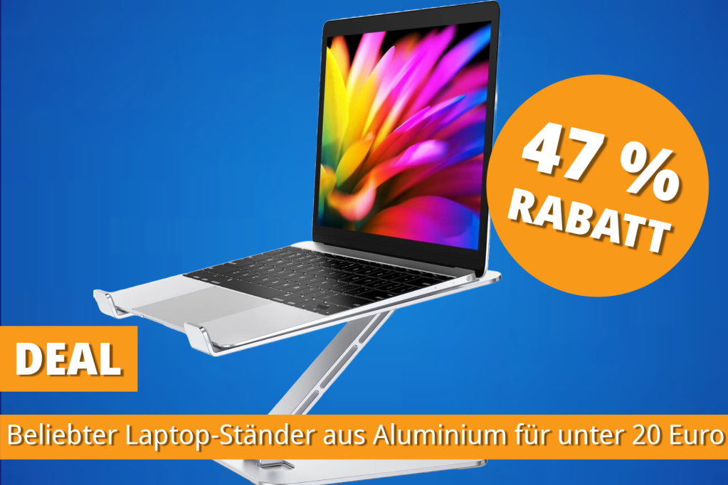 Image: Meistverkaufter Laptop-StÃ¤nder aus Aluminium fÃ¼r unter 20 Euro â mehr Komfort fÃ¼rs Homeoffice