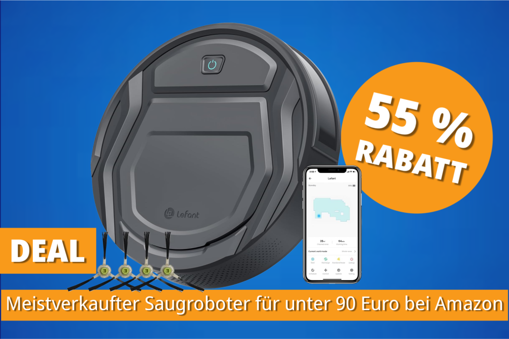Image: Sauber gespart: Bestseller-Saugroboter jetzt fÃ¼r weniger als 90 Euro bei Amazon